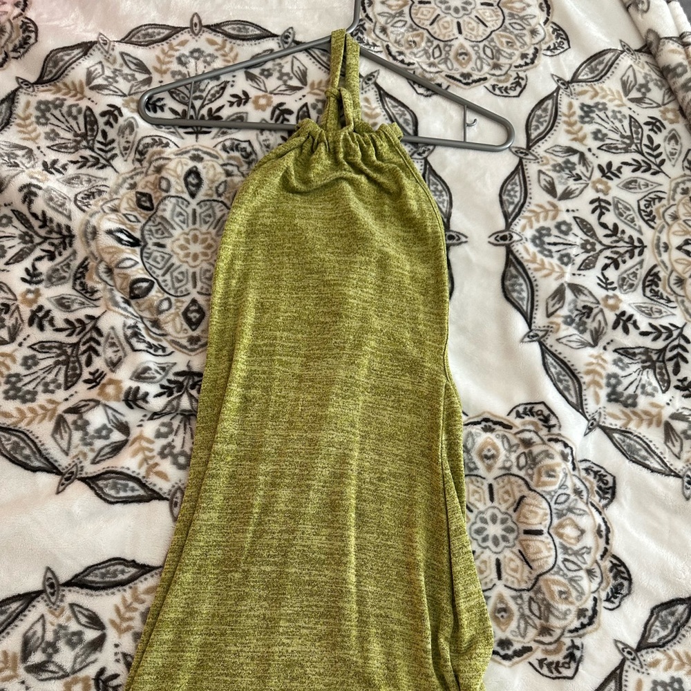 Green Halter Dress